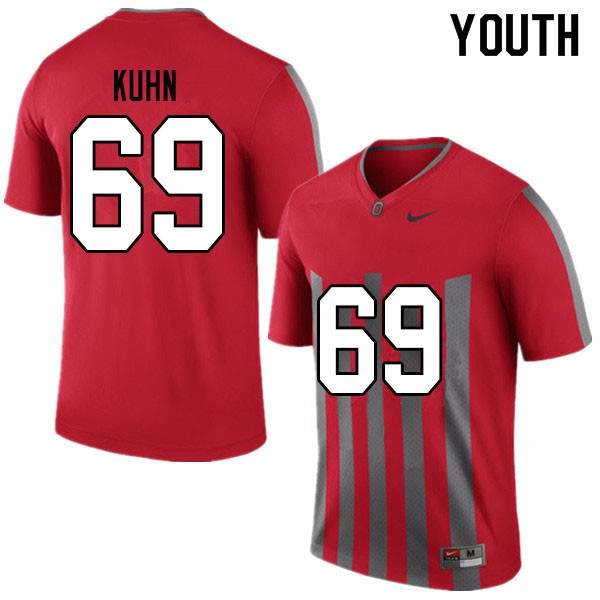 Ohio State Buckeyes #69 Chris Kuhn Youth High School Jersey Throwback